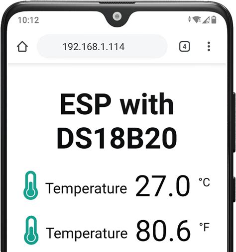 No external components required. . Micropython temperature web server